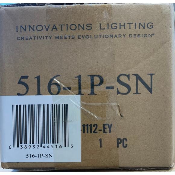 1 Light Mini Pendant Innovations 516-1P-SN , Brushed Satin Nickel (ONLY 1) - Picture 2 of 2